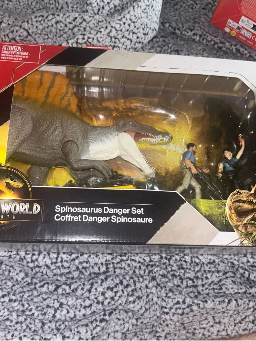 Jurassic World Rebirth Movie Spinosaurus Danger Set Mattel Exclusive Dinosaur